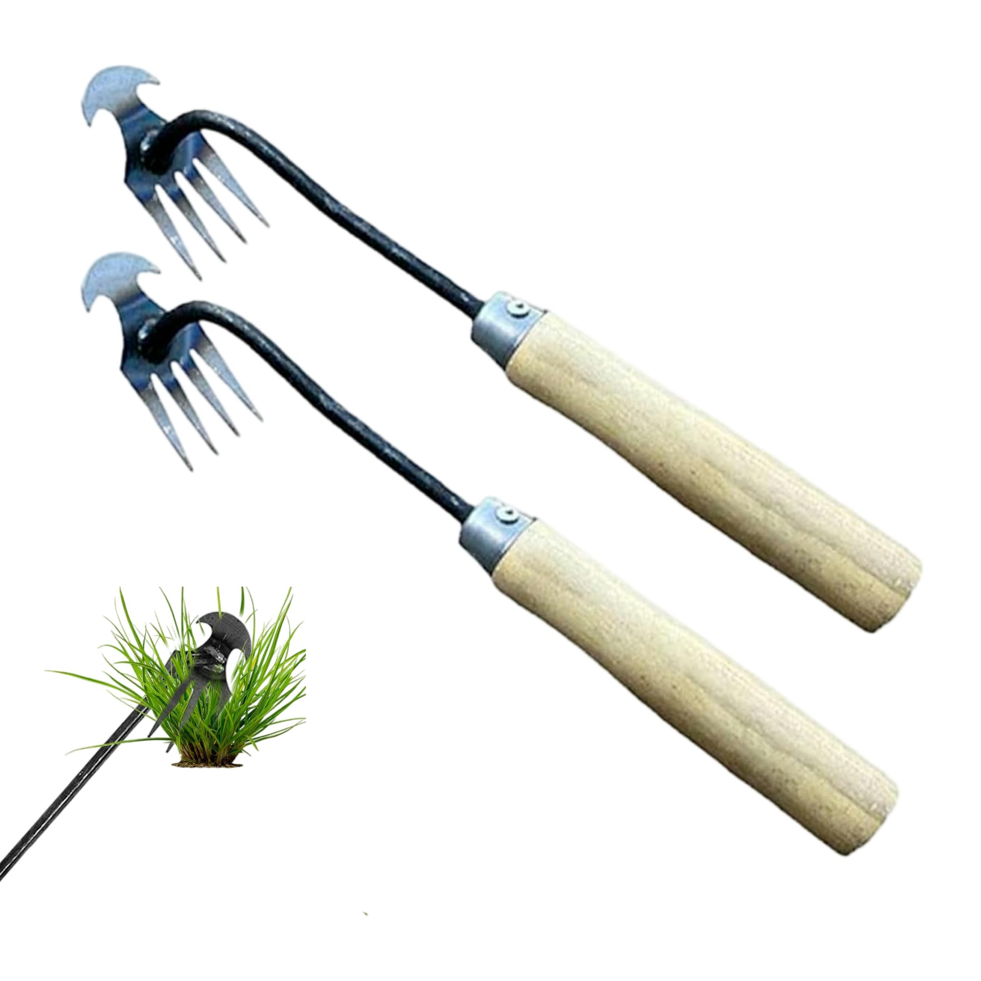 

Weed Removal Set of Weed Weed Weed Root Removal Long Handle Manual Grass Rake Weeding Ergonomic Hand Remover Tool for Planting Wood Tool, 2, Rake, чёрный
