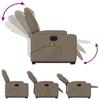 Electric Massage Recliner with Rising Function Cappuccino Artificial Leather
