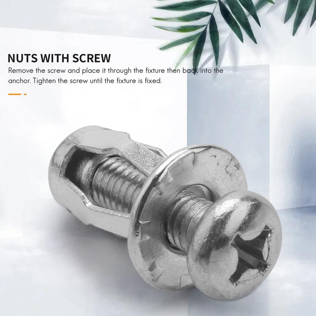 HICCYRODLY 20pcs M6x25 Jack Nut Car Metal Screw Petal Nut with Hollow Wall Iron Skin Screw