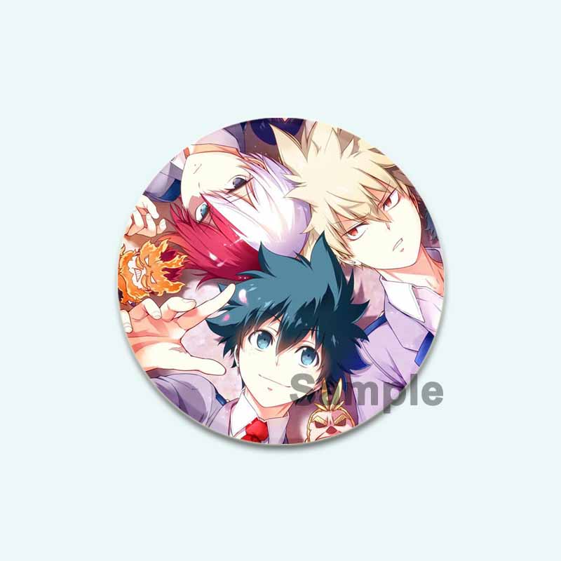 

32/44/58 мм Фанаты Коллекции Аниме Моя геройская академия Броши Мидория Изуку/Бакуго Кацуки/Тодороки Шото Значок на рюкзак Мультяшные значки на лацкан 32mm