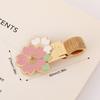 1Pc Daisy Flower Metal Pen Holder Clips Portable Paper Fix Clips Journal Notebook Pictures Pin Pocket Student School Tools