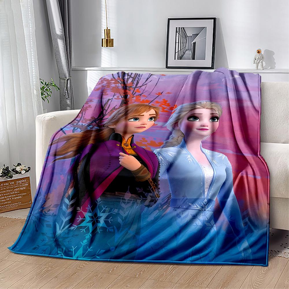 Frozen Friends Adventure Blanket Durable Comfort Suitable for Bedding Bed Livingroom Four Seasons Multipurpose Playful Design