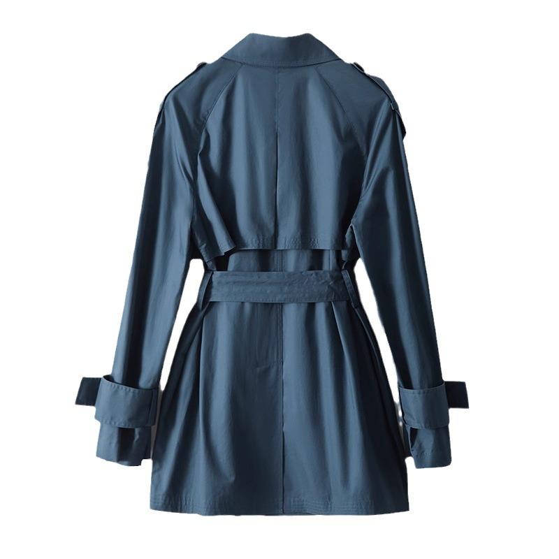 Texture Fashionable Three-dimensional Silhouette Trench Coat Women's Short High-end Spring and Autumn Women's Clothing Spring Women's Coat