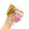 Goddess Festival Crocheted Rose Keychain - Creative Handheld Bouquet Gift for Women's Day