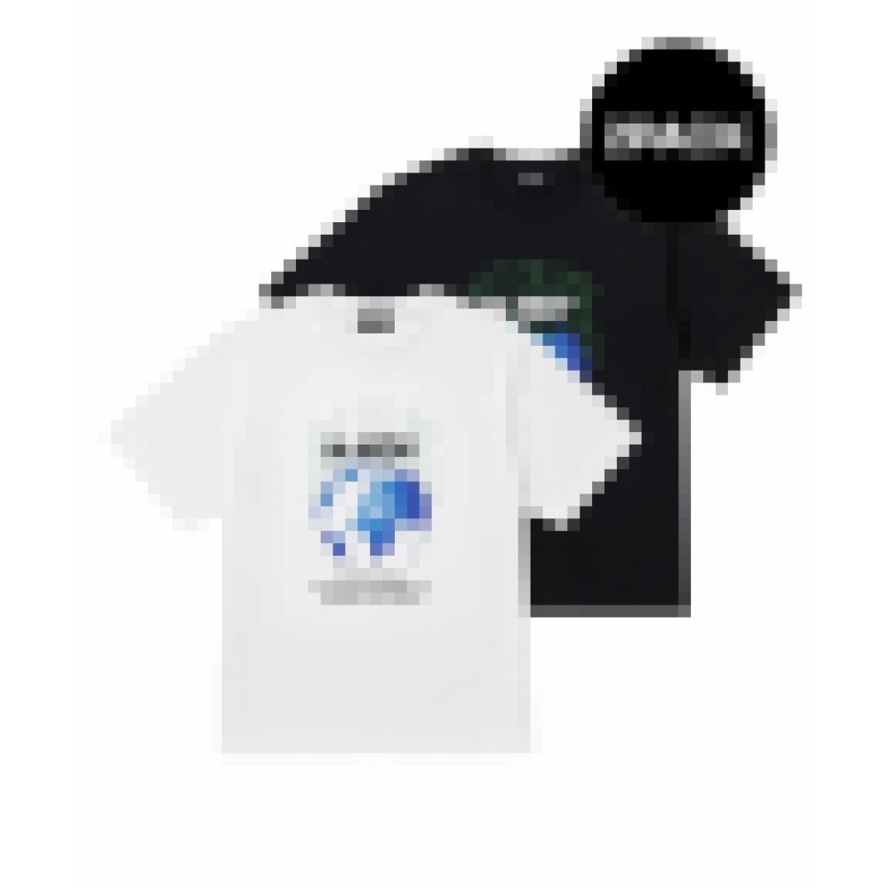 

NERDY Blank Globe Short Sleeve TShirt 2PACK WhiteBlack