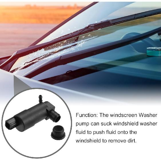 Scheibenwaschpumpe Nr. BV6117K624AA - Ersatz-Scheibenwaschpumpenmotor - für Ford Focus Limousine 2012-2015 Kunststoff Schwarz - 1 Stück