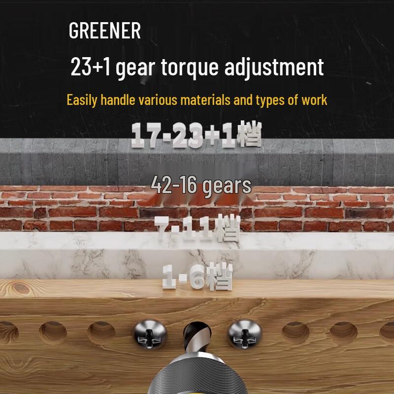 Green Forest 21V Brushless Lithium Cordless Drill CN plug (adapter included)