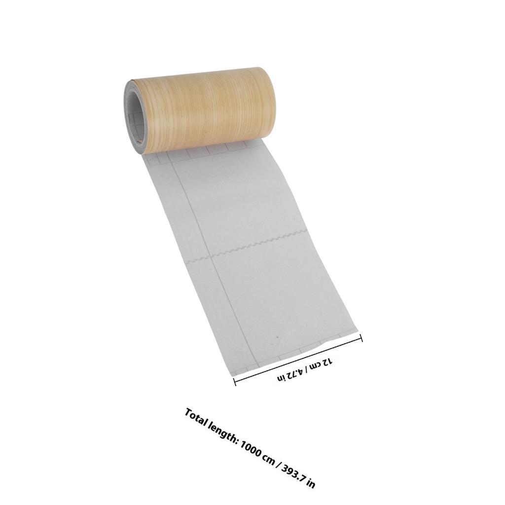 Wood Grain Tape Roll Self-Adhesive Furniture Tape for Home Office Repair Decorative Easy to Cut and Use