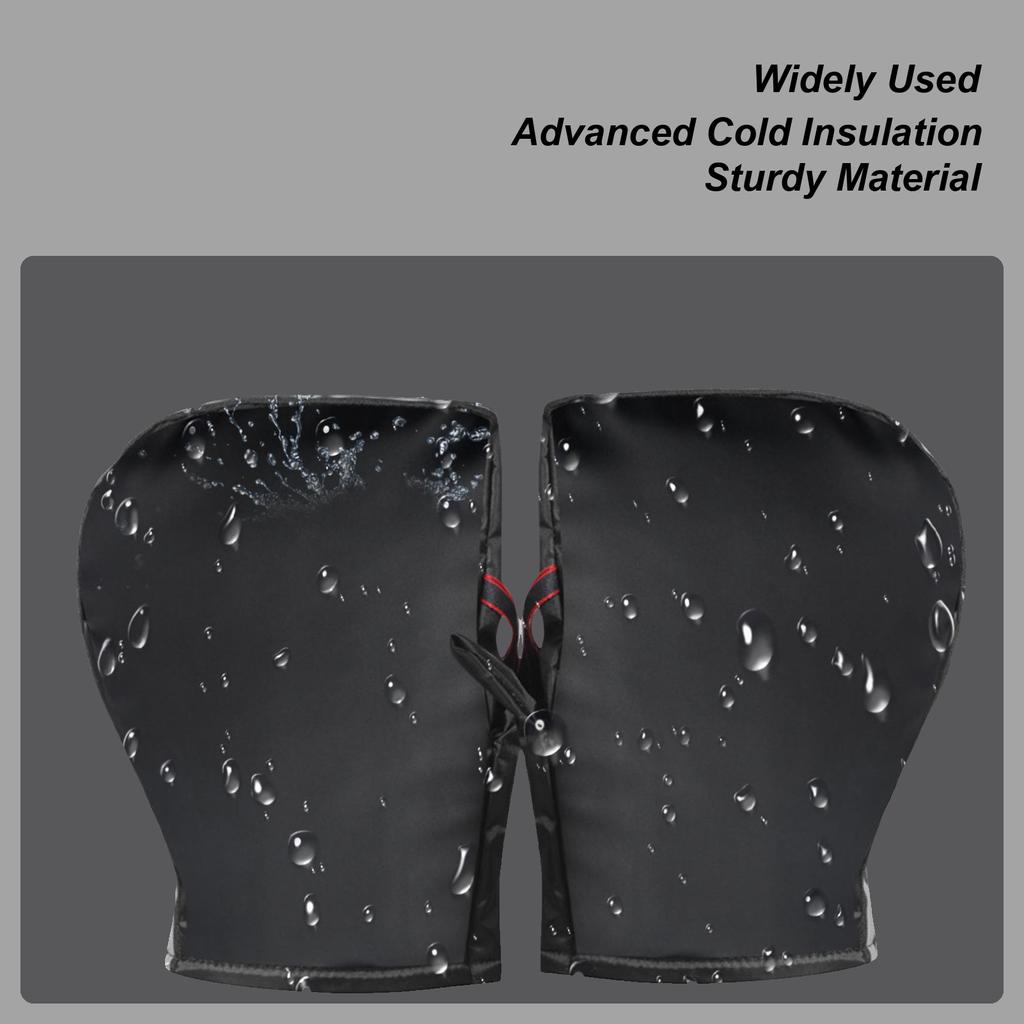 Bike Handlebar Mitts Windproof Cold Weather Gloves Waterproof Hand Muffs For Motorcycle Riding Mountain Biking Road Cycling