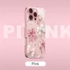 Pink Bow Design Tempered Glass Phone Case Suitable for iPhone17 16 15 14 13 12 11Pro/Max/Plus Anti Drop and Shockproof Backcover