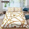 Luxury Baroque Modern Art 3D Golden Lion Print Duvet Cover Set 2/3 Pcs Pillowcase Bedding Set AU/EU/UK/US Queen And King Size