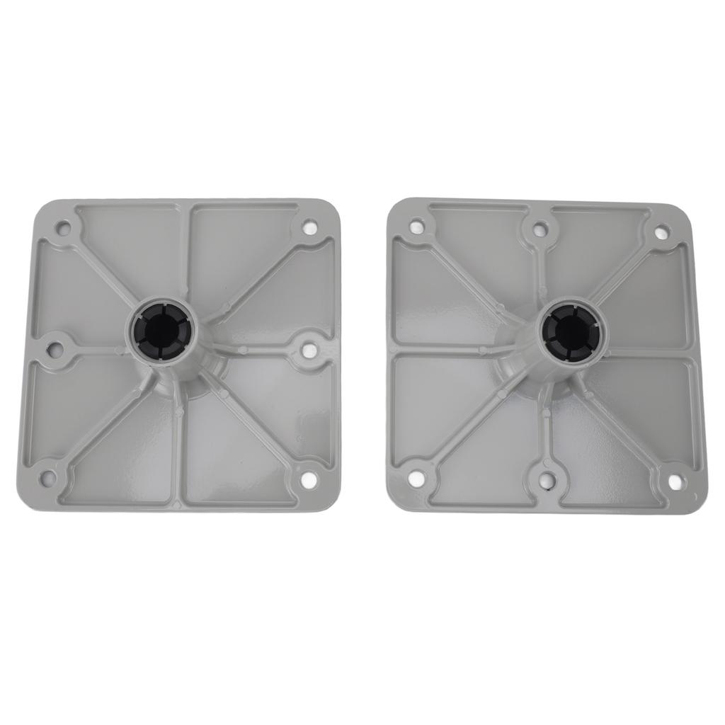 2PCS Boat Seat Bases Aluminium Alloy 6 Screw Holes 3/4 Inch Pin Post Mounting Base for Marine Boat S