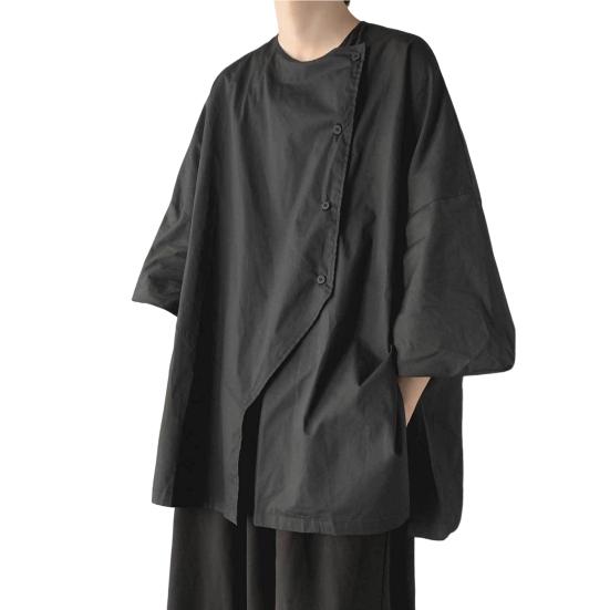 Camiseta de verano para hombre, elegante, de manga tres cuartos, suave, para primavera y otoño