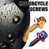 Motorcycle Screws Electroplated Hollow Hexagonal Self-Tapping Modification Bike Fasteners Rearview Heightening Mirror Acces I0C7