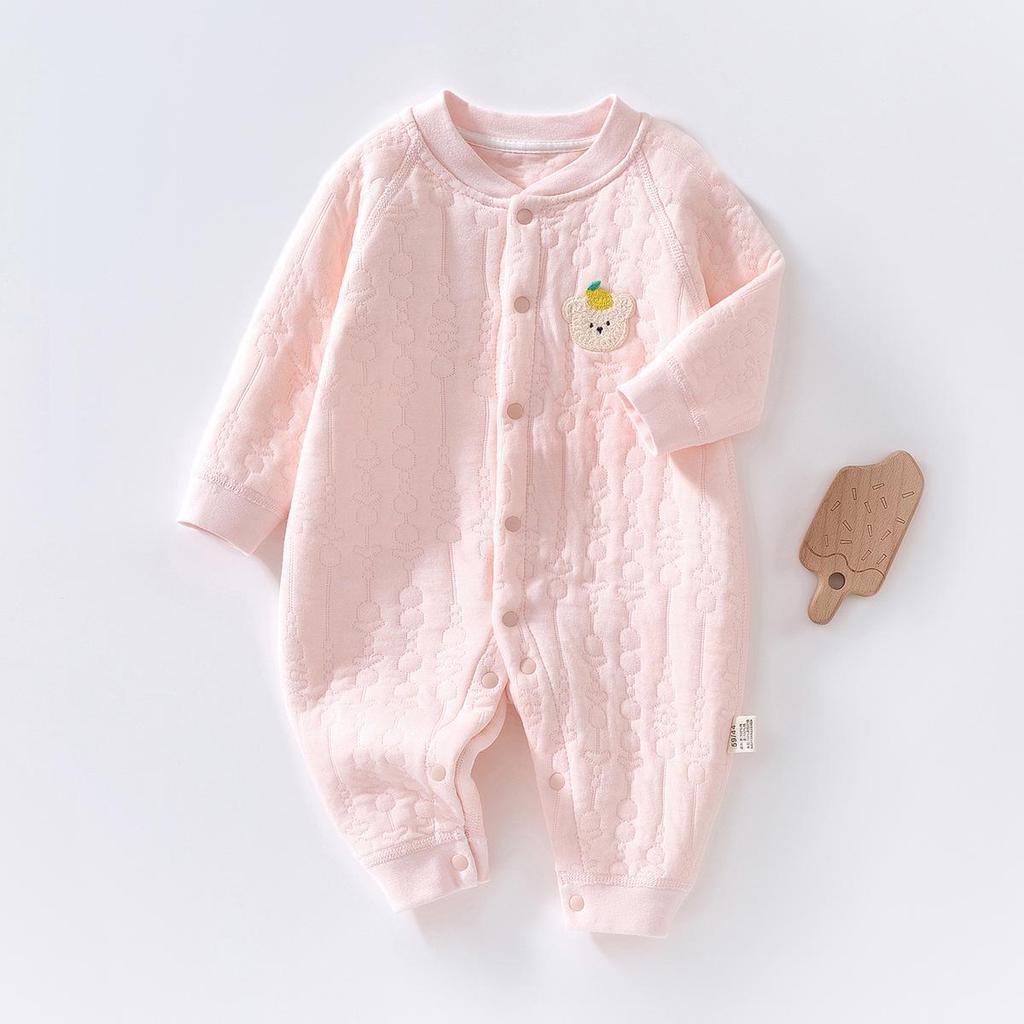 Unisex Winter Jumpsuit: Thick Cotton-Padded Baby Romper for Autumn & Winter