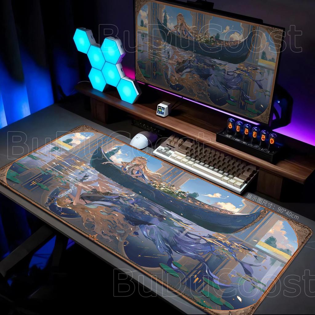 New HD Cool Wallpaper Wuthering Waves Cartethyia Mouse Pad XXL Gamer Keyboard Mat Gaming Desk Laptop Mousepad PC Carpet Mousepad