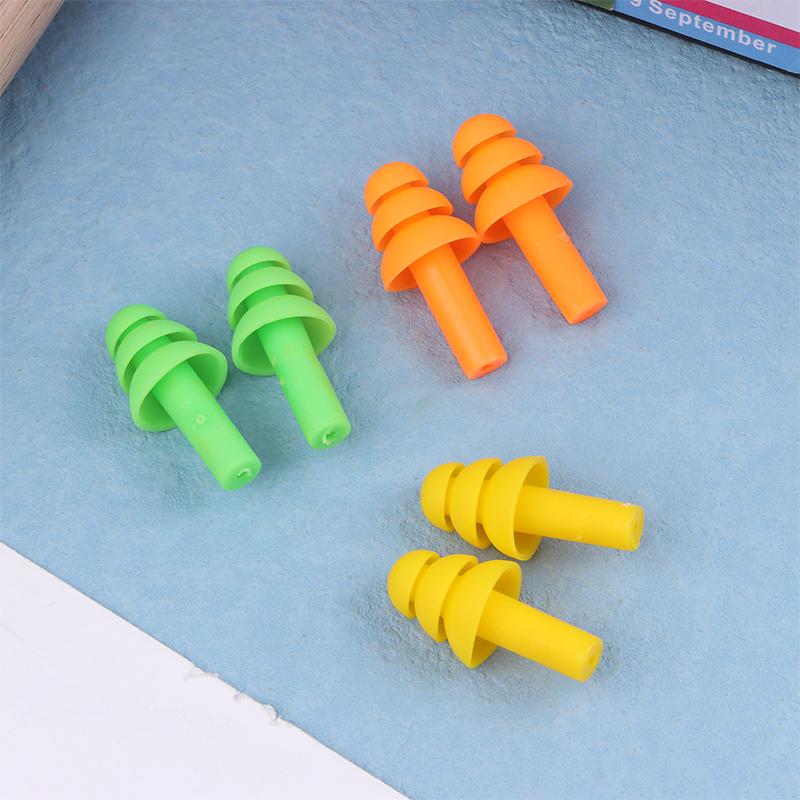 5 Paare/Box Komfort-Ohrstöpsel Geräuschreduzierung Weiche Silikon-Ohrstöpsel Schwimmen Silikon-Ohrstöpsel Schutz-Schlaf-Ohrstöpsel