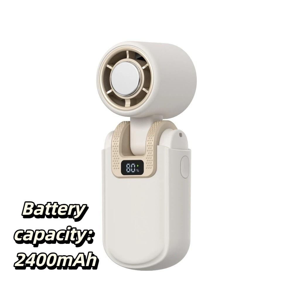 

Durable Battery Portable Handheld Cooling Fan Compact Body Personal Pocket Fan Hot Weather бежевий