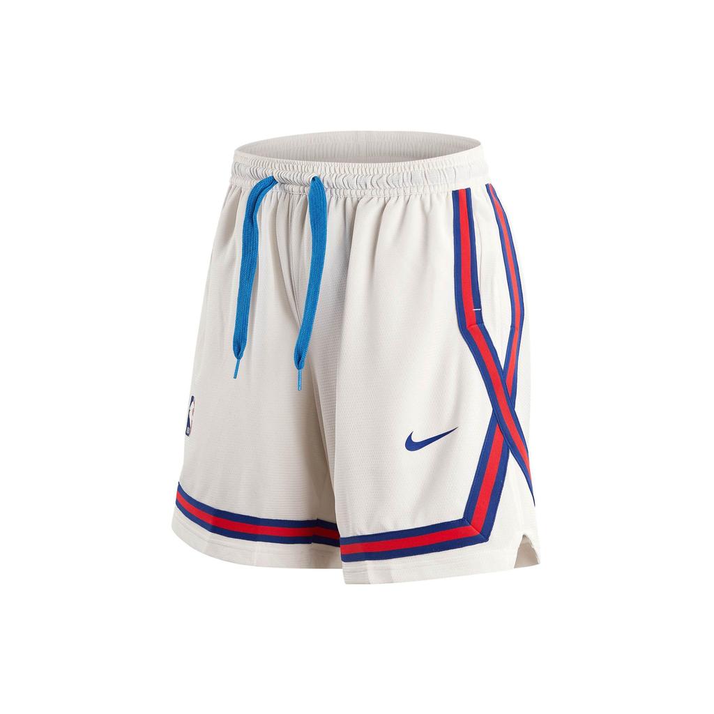 Nike FW22 Dri-Fit Striped Logo Print Drawstring Shorts Women shorts White DR2371-030
