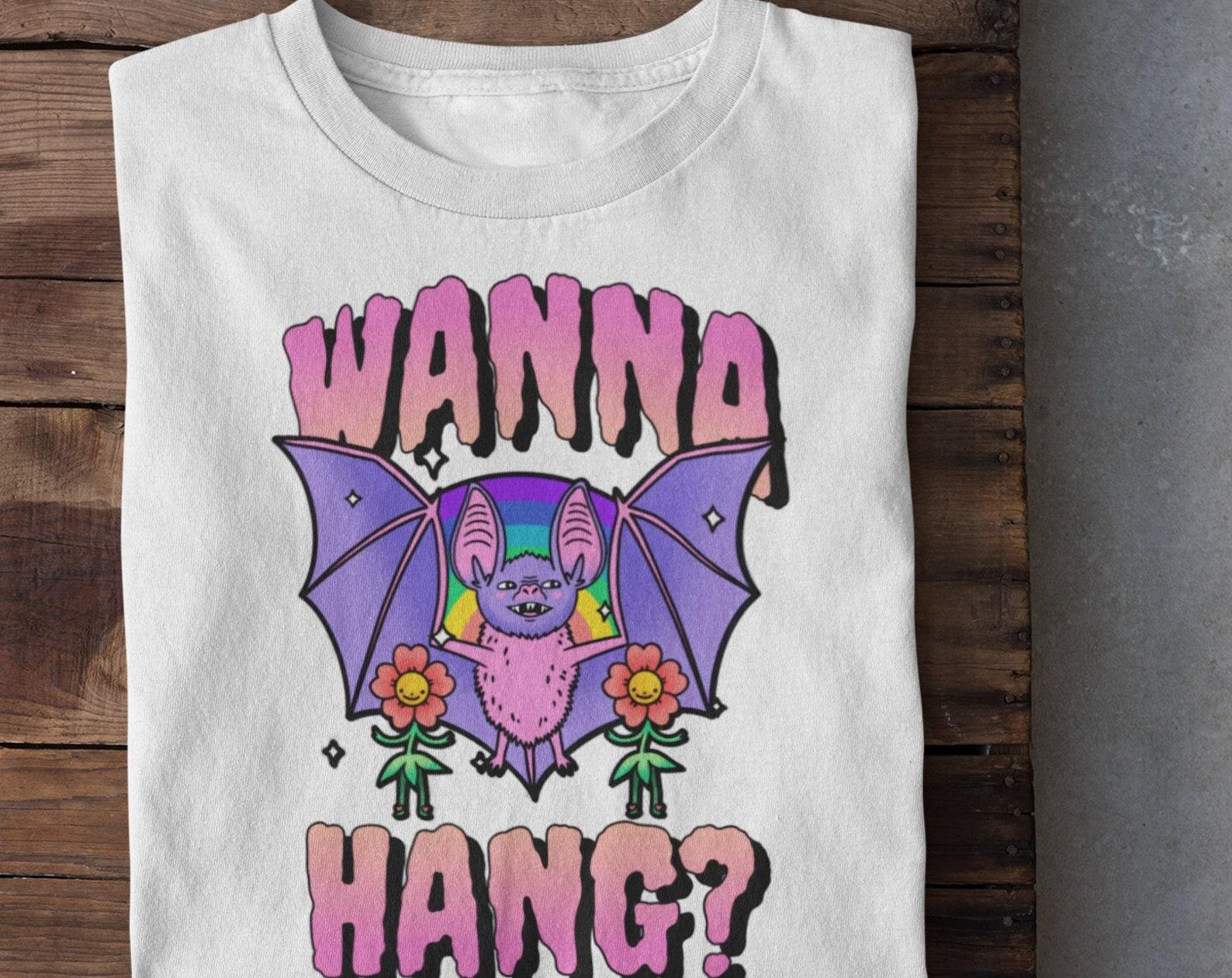 Psychedelic Bat T-shirt: Trippy Rave Acid Graphic Tee 2XL