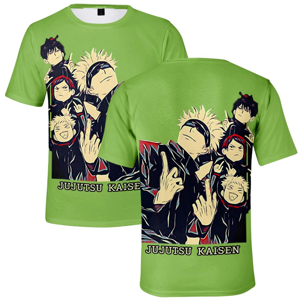 Jujutsu Kaisen T Shirt for Men Summer Clothing Jujutsu Kaisen O Neck Anime Man T-shirt for Male Oversized Men T-shirts Tops XS