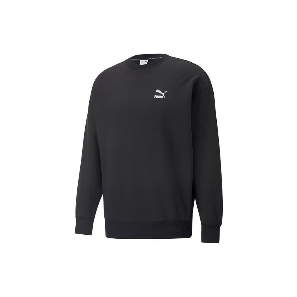 PUMA CLASSICS Sweatshirts Women's Black Crew Neck Moderate Regular 539955-01