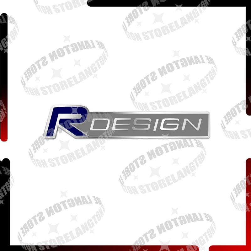 

Metal Car Body R Design Grille Emblem Badge 3D Sticker Tail Decals For Volvo XC90 XC40 S60 XC60 V50 V40 V60 V70 S80 S40 C30 S60