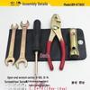 Kit de ferramentas para motocicleta: Conjunto de Chave Inglesa, Alicate, Soquete para Vela de Ignição & Chave de Fenda