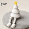 Matte Finish Tree Decor Christmas Figurine with Articulated Legs 3D Printed Xmas One-piece