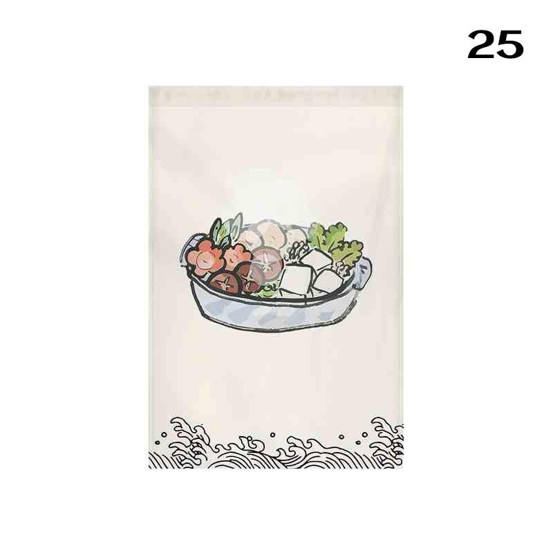 Japanese Style Doorway Short Curtain Kitchen Partition Noren Izakaya Sashimi Bistro Restaurant Sushi Shop Decor Adversing Sign