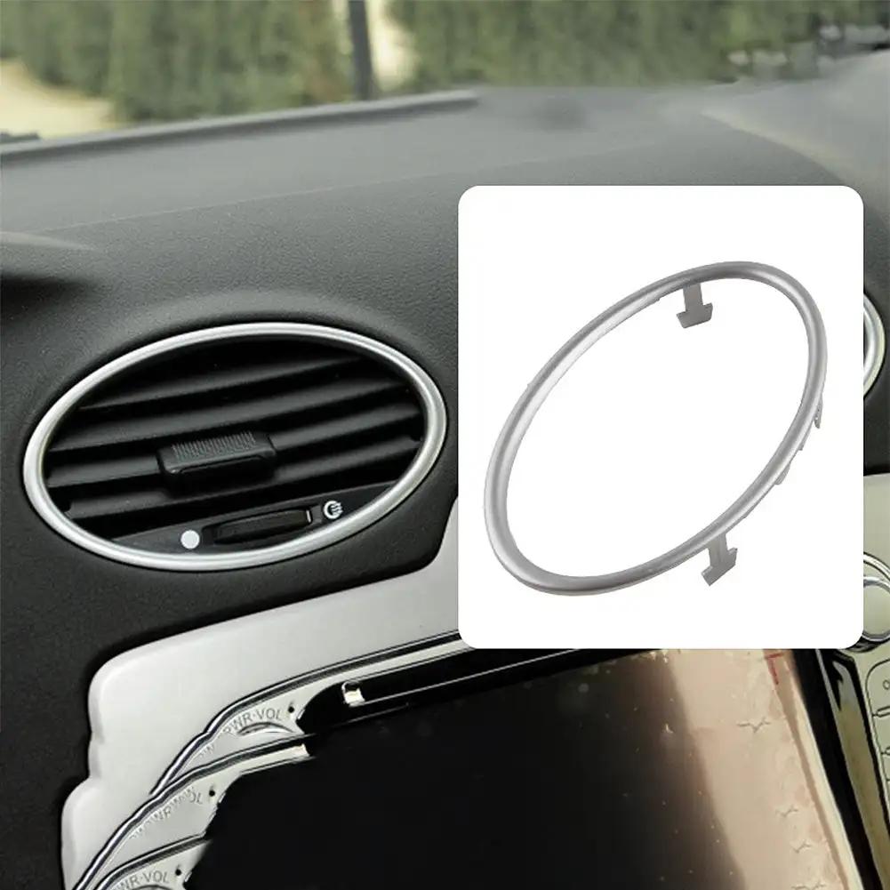 1PC/4Pcs Car Air Conditioning Trim Outlet Decoration Circle Ring Sticker For Ford Focus 2 MK2 2005-2013 Auto Accessories