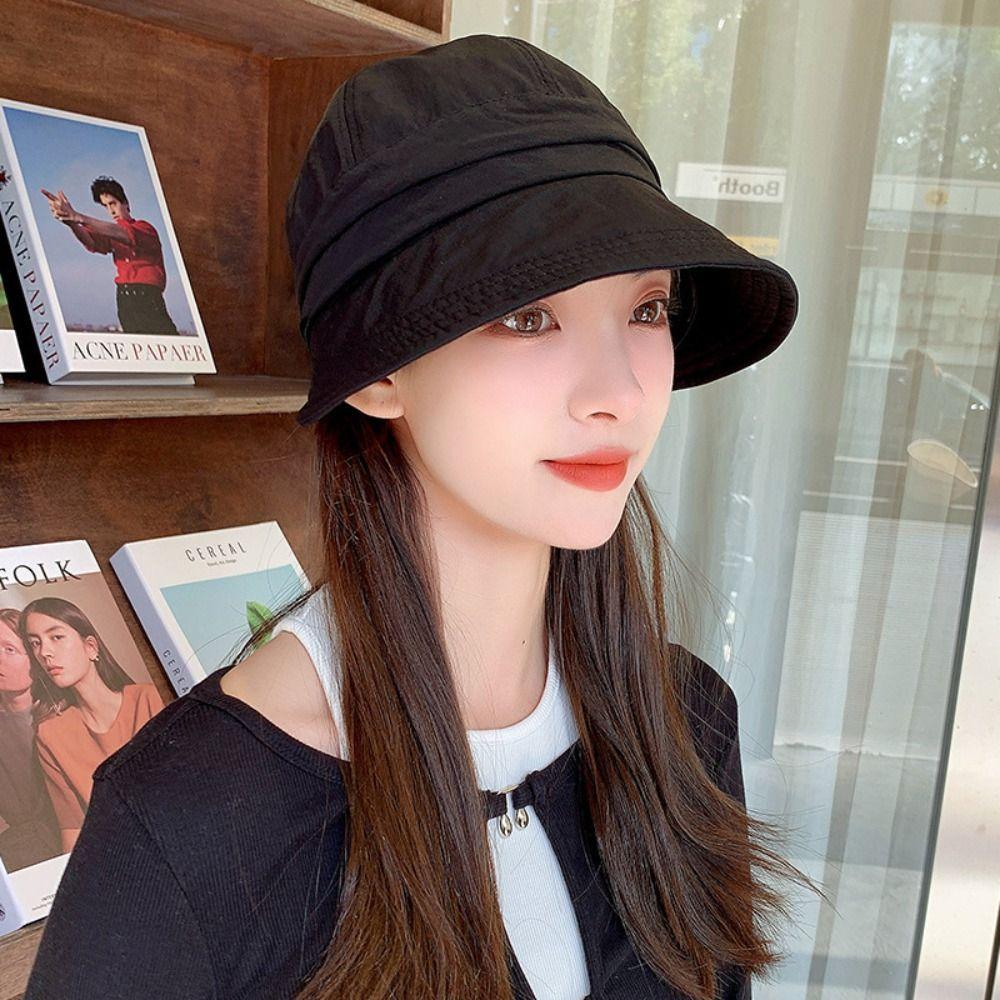 Anti-UV Baseball Caps Big Brim Visor Cap Casual Sunshade Hat  Women Men