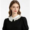 Vintage Ruffled Pearl Detachable Fake Collar Choker Elegant Lace Neck Collar For Dress Shirt Wedding Party Cosplay Decor