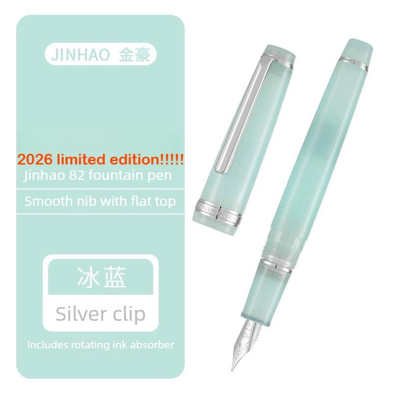 

2026 Limited Colors JINHAO 82 Fountain Pen Rose Gold Clip EF/F/M Macaron Color Calligraphy Pen Stationery School Office Supplies EF