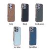 Plattierungsleder-Unterstützung Drahtloses Laden Magnetische Telefonhülle für iPhone 16E 16 15 14 Plus 13 12 11 Pro Max Soft Edge Cover