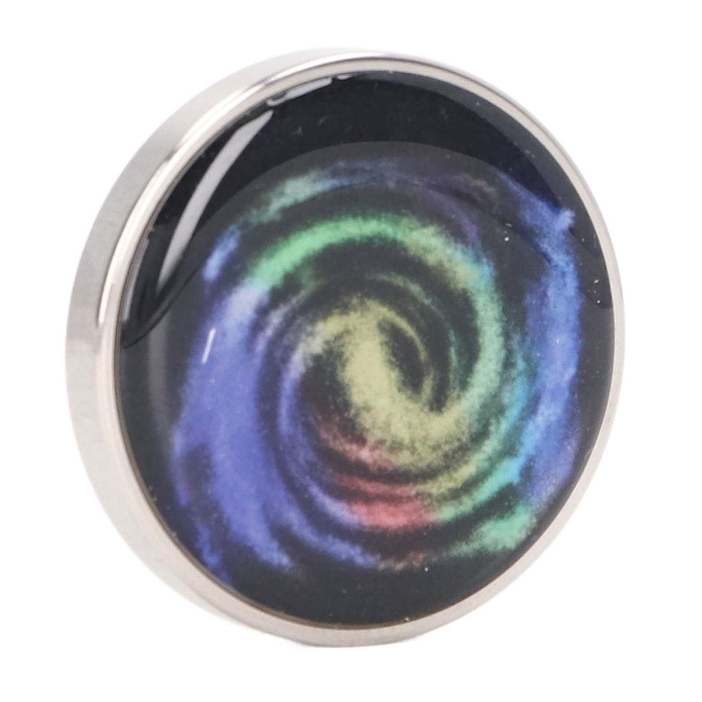 Desktop Rotating Toy Colorful Pattern Stainless Steel Stress Relieve Decompression Gyroscope Toy #2
