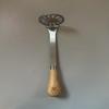 Meat Grinder Machine Potato Masher Metal Avocado Wooden for Cooking Smasher Silver Hand