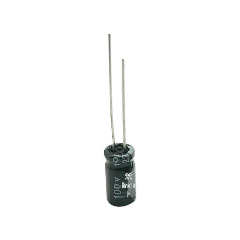 Green-Gold 22UF 50V 5*11 Direct Plug Electrolytic Capacitor for LED Power Supplies
