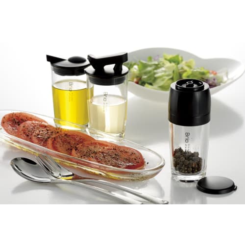 Richell One-Push Condiment Dispenser S "Brio" Black 14721