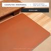 Easy to Clean Stitched Mouse Pad PU Leather Stain-resistant Laptop Computer Mousepad Extra Large Non-slip Writing Pad Students