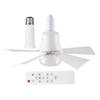 30W LED Stropní Světlo s Ventilátorem E26 Patice Bezdrátové Dálkové Ovládání Stmívání Tří Barev LED Žárovka Stropní Světlo s Ventilátorem pro Ložnici Obývací Pokoj