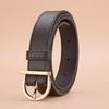 Stylish Retro Gold Pin Buckle Women'S Belt Personalized Simple Decorative Suit Jeans Dress Belt Women'S