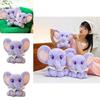 Peluche Elefante Dolce per Bambini e Ragazzi con Imbottitura in Cotone PP Regalo per Ragazze