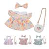 Doll Clothes Dress Doll Clothes Multifunctional Cotton and Cloth Good Compatibility Robust with Bow Tie Strawberry Bag for Home