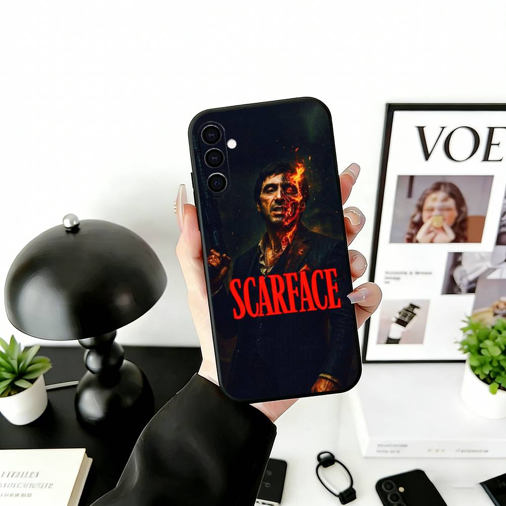 S-Scarface T-Tony Handyhülle Für Samsung Galaxy A73,A72,A71,A70,A53,A52,A51,Andere Weiche Schwarze Hülle