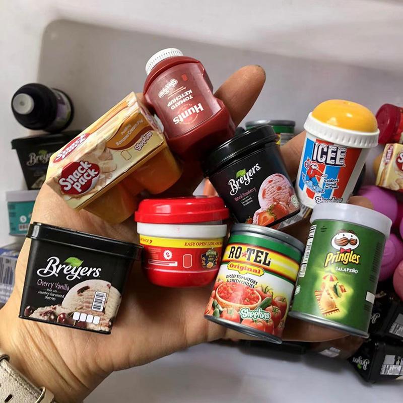 New 1/6 Scale Doll House Supermarket Daily Necessities Food Miniature Drink or Jar for BJD Doll Accessories Toy