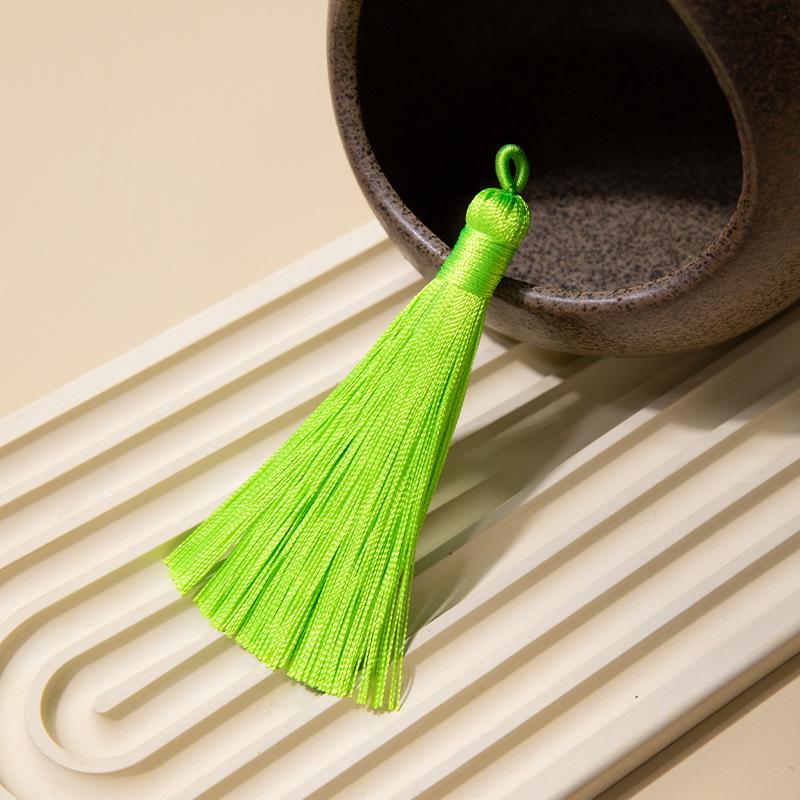 8Cm Pull Circle Fringed Ear Polyester Fringed Antique Hanging Ear Bookmark Sachet Jewelry Accessories Diy Small Pendant