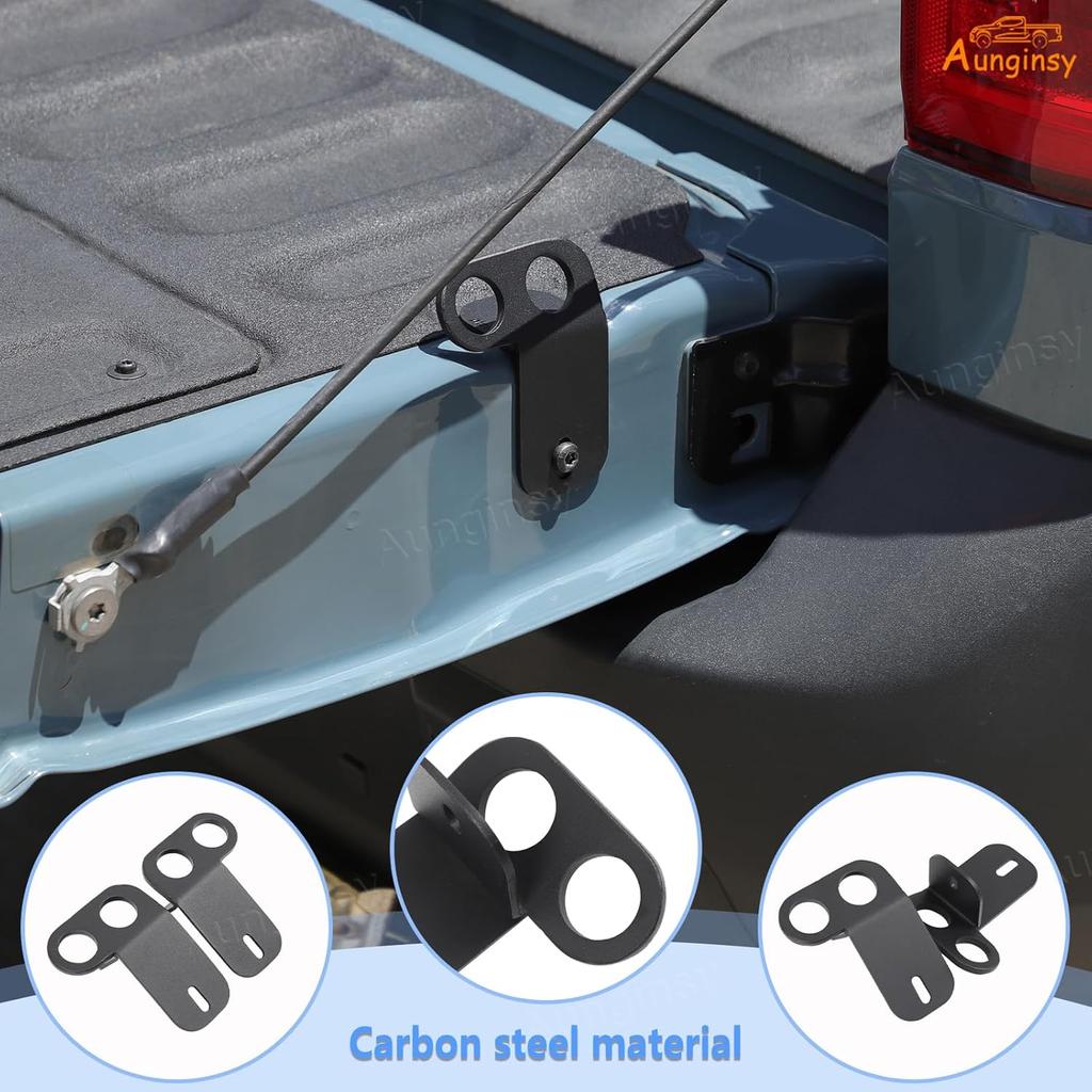 Aunginsy Tailgate Tie Down Anchor Bed Cleat Compatible with Ford Maverick 2022-2026 Accessories, Heavy Duty Truck Tailgate Bed Tie-Down Anchors Rings