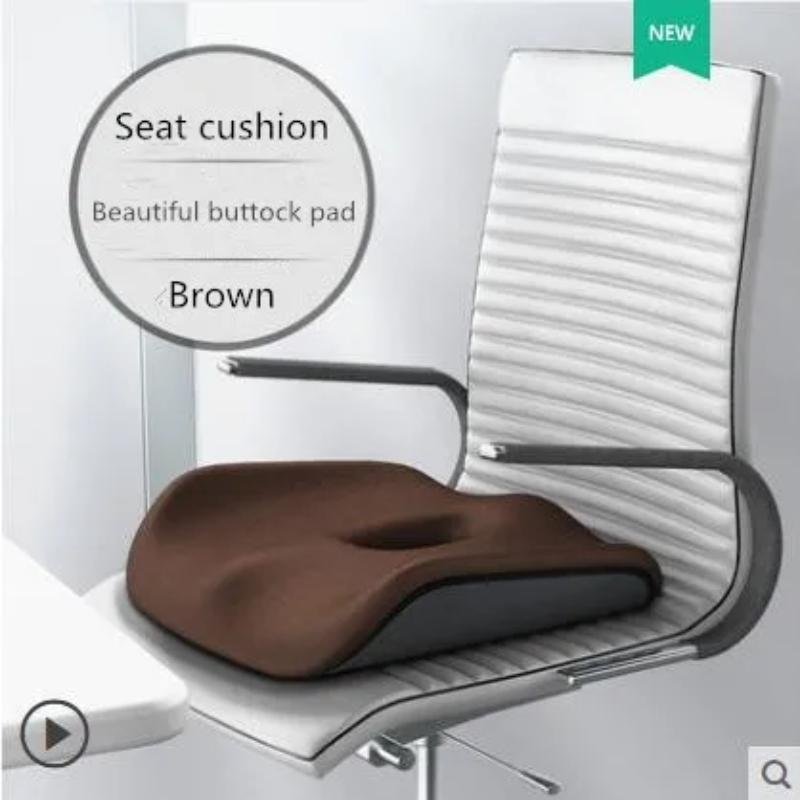 Memory Foam Seat Cushion Orthopedic Pillow Coccyx Office Chair Cushion Support Waist Back Pillow Car Seat Hip Massage Pad Sets