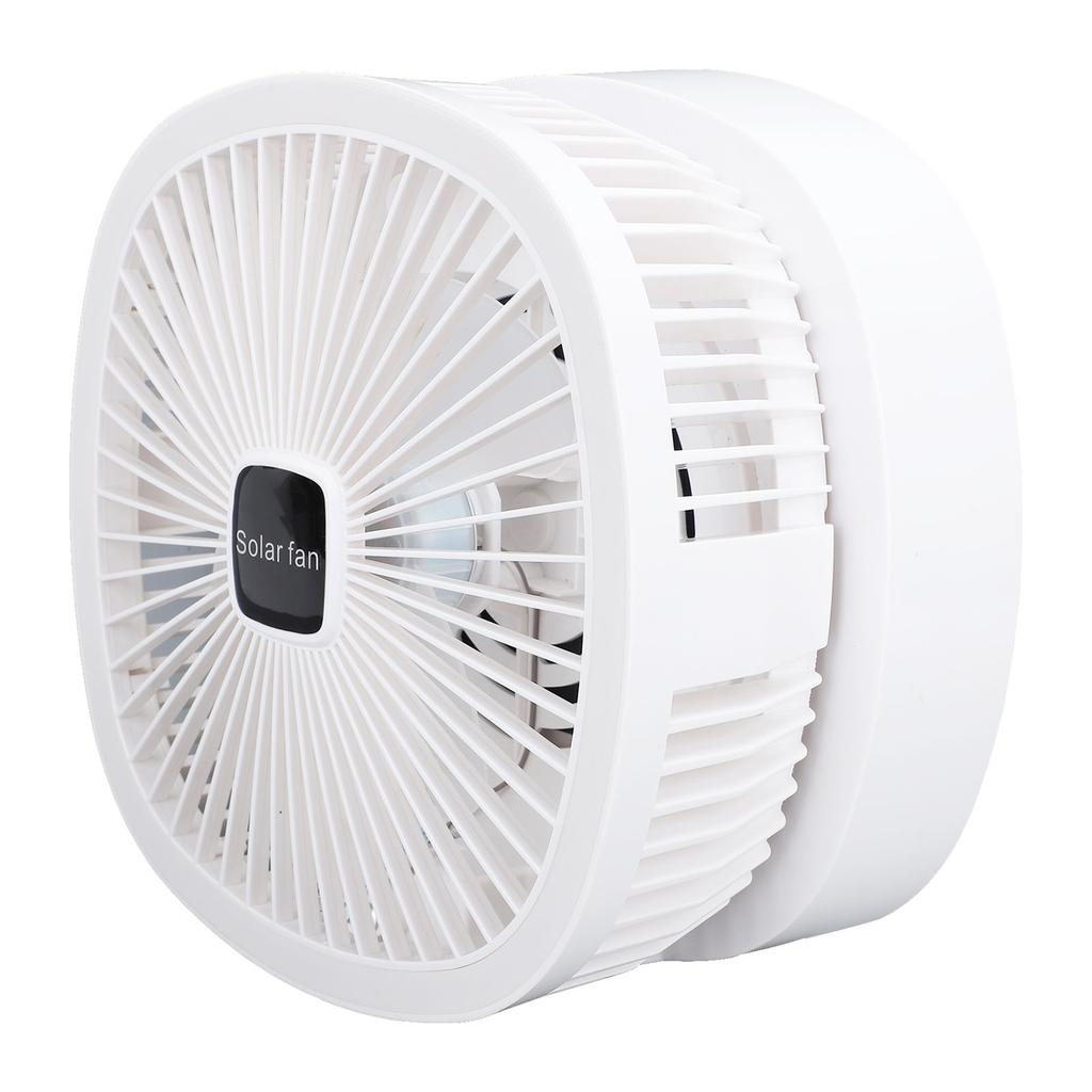 Foldable Desk Fan with Solar Panel Rechargeable Battery Operated Portable LED Night Light Standing